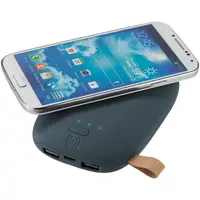 Аккумулятор с беспроводной зарядкой Pebble Wireless 9000 мАч, серо-синий, изображение 5