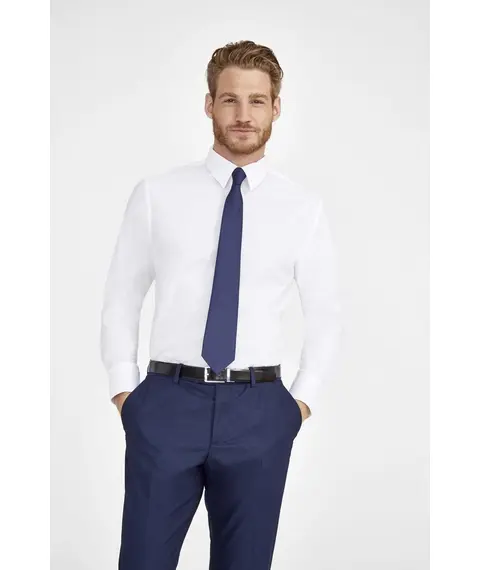 Рубашка мужская с длинным рукавом Brighton, белая, Цвет: белый, Размер: L, изображение 3