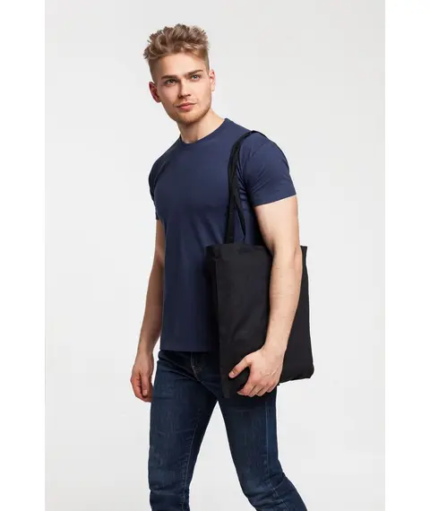 Холщовая сумка Basic 105, черная, изображение 5