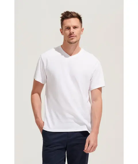 Футболка мужская с V-образным вырезом Victory 150, темно-серая, Цвет: серый, Размер: XXL, изображение 4