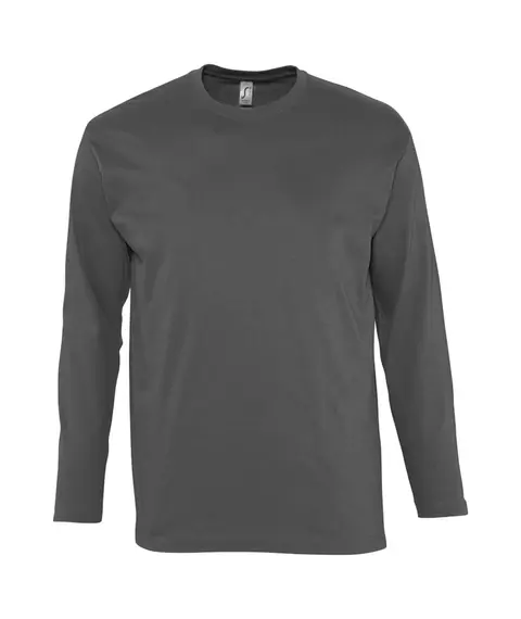 Футболка с длинным рукавом Monarch 150, темно-серая, Цвет: серый, Размер: L