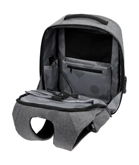 Рюкзак с потайным карманом inGreed, серый, изображение 5