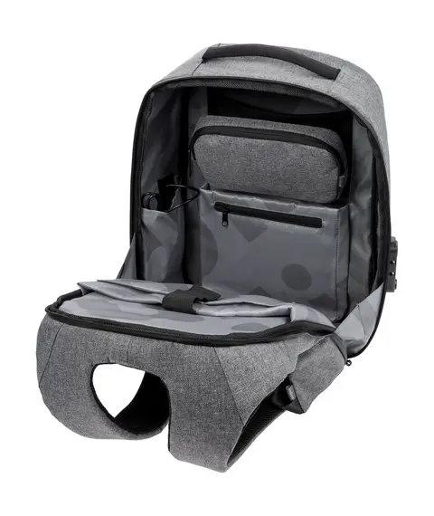 Рюкзак с потайным карманом inGreed, серый, изображение 6