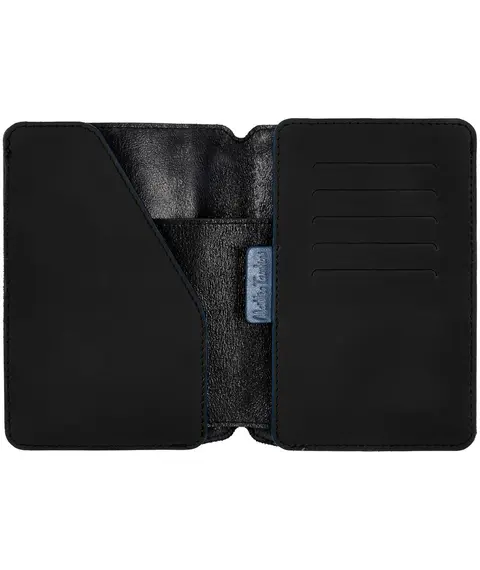 Автобумажник Arrival, черный с синим, изображение 3